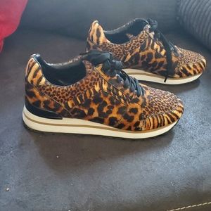 Michael kors animal print tennis shoes size 7